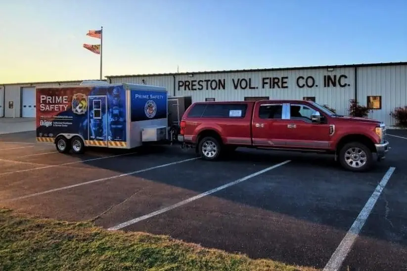 Prime Safety at Preston Vol. Fire Co. for annual service