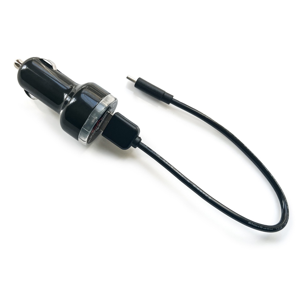 Car Charger with Type-C Cable