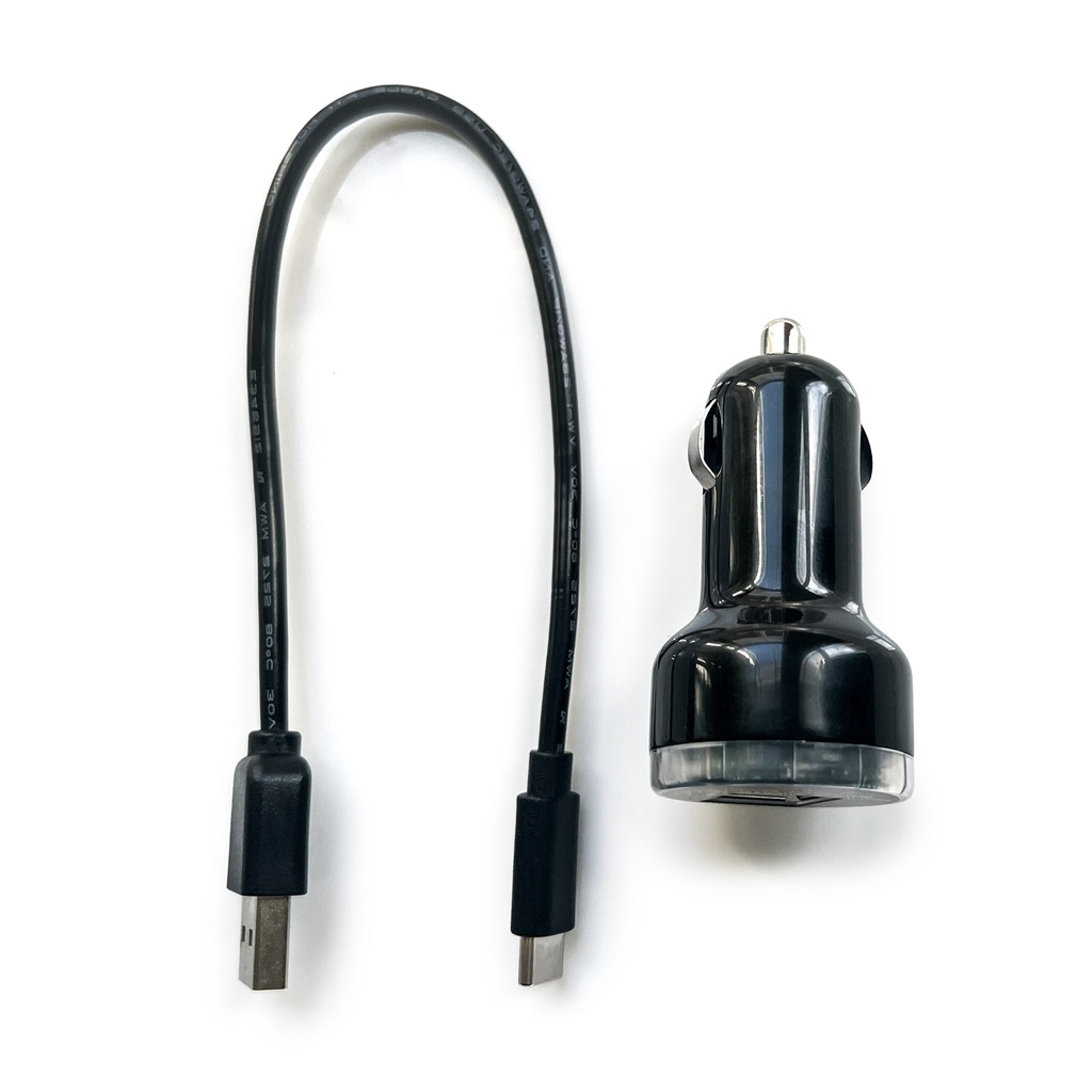 Car Charger with Type-C Cable