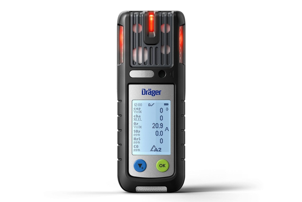 Drager: X-am 5800, CAT EX, Dual H2S/ CO-LC, HCN, O2 PR, w/NIMH Battery