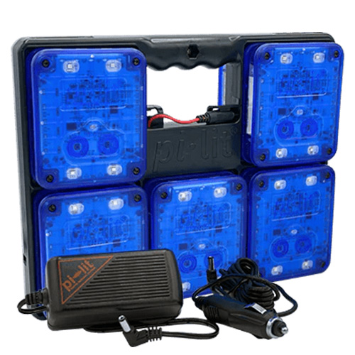 [ICSSG2BB-10RE] pi-lit Smart Sequential Road Flares Rechargeable (10 Flares) (Blue)