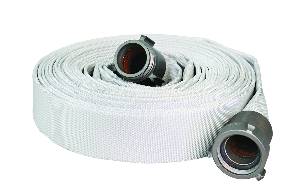 [F1100W050-NH100] Kuriyama Forest Lite Type 1 Forestry Hose - White (1", 50', NH/NST)